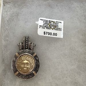 NWT Versace Medusa pendant